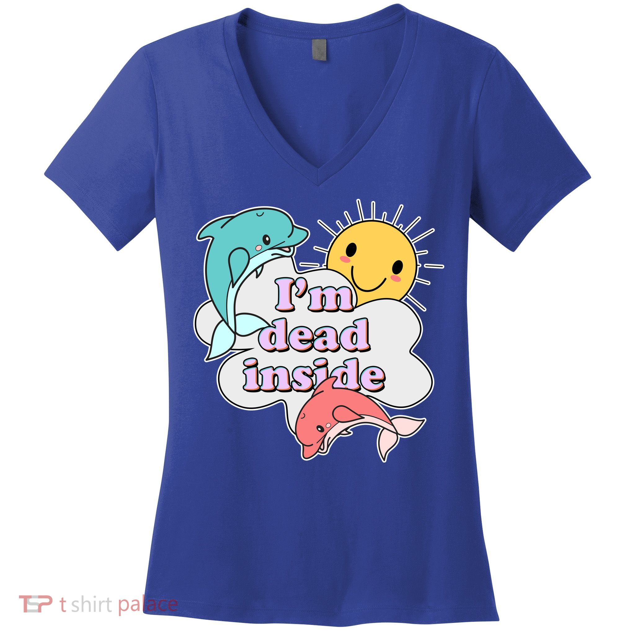 I'm Dead Inside Funny Women's V-Neck T-Shirt