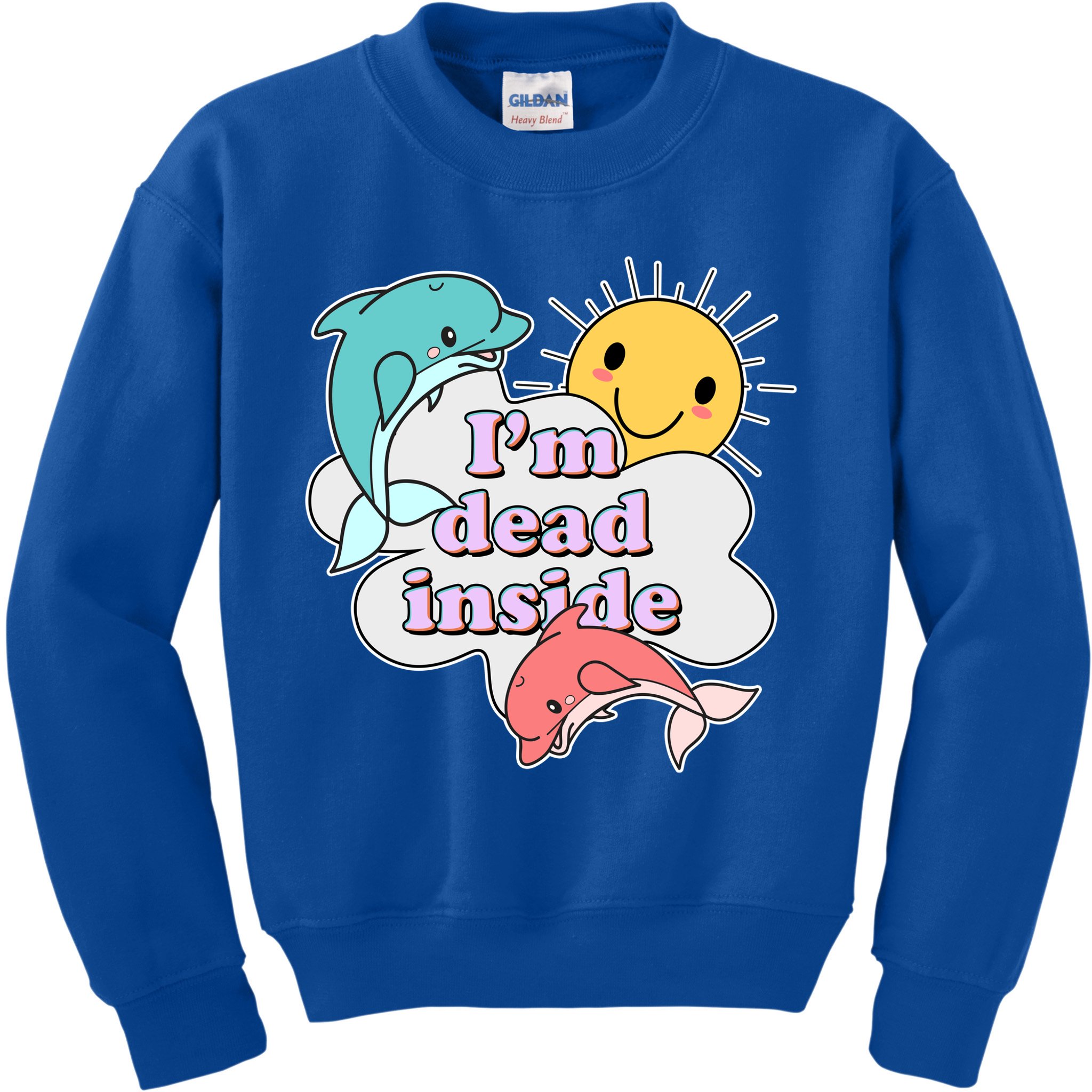I'm Dead Inside Funny Kids Sweatshirt