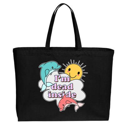 I'm Dead Inside Funny Cotton Canvas Jumbo Tote