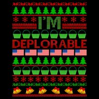 I'm Deplorable Donald Trump Ugly Christmas Sweater Design Mug