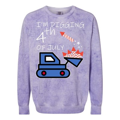 I'm Digging 4th Of July Colorblast Crewneck Sweatshirt