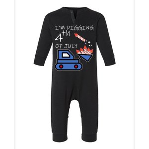 I'm Digging 4th Of July Infant Fleece One Piece