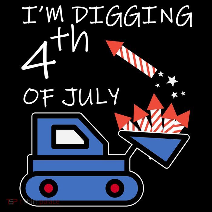 I'm Digging 4th Of July 7-Panel Snapback Hat