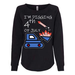 I'm Digging 4th Of July Womens California Wash Sweatshirt