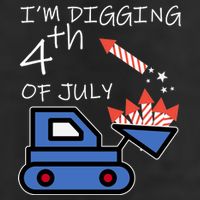 I'm Digging 4th Of July Golf Towel