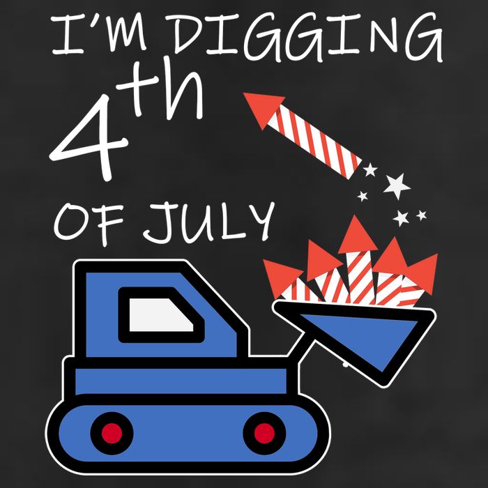 I'm Digging 4th Of July Golf Towel