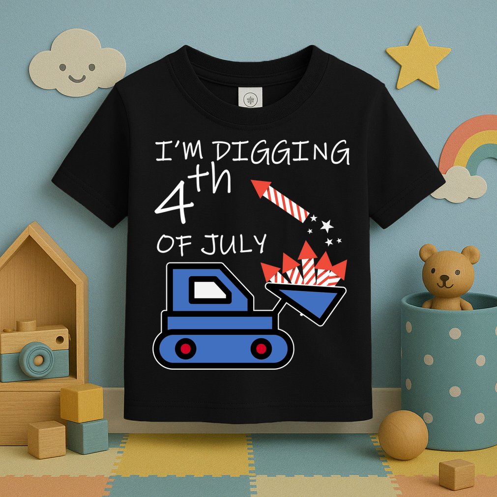 I'm Digging 4th Of July Toddler T-Shirt