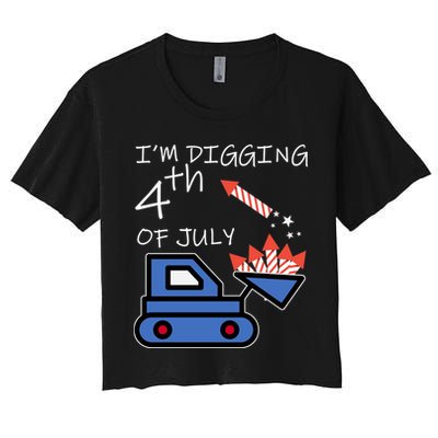 I'm Digging 4th Of July Crop Top