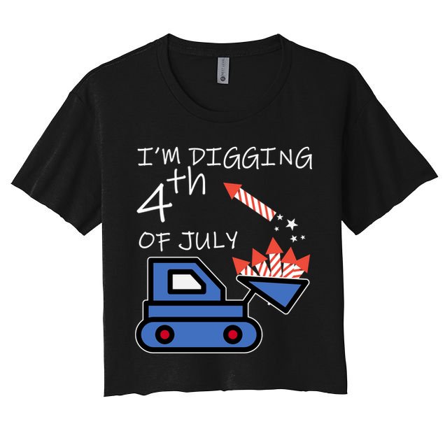 I'm Digging 4th Of July Crop Top