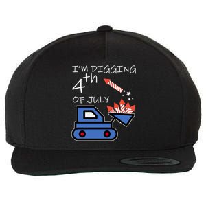 I'm Digging 4th Of July Wool Snapback Cap