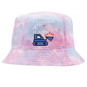 I'm Digging 4th Of July Tie-Dyed Bucket Hat