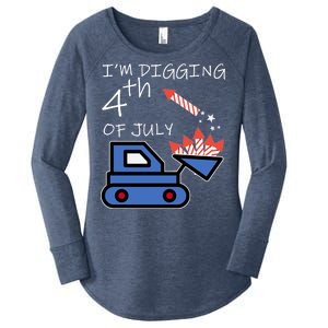 I'm Digging 4th Of July Women's Perfect Tri Tunic Long Sleeve Shirt