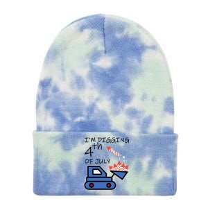 I'm Digging 4th Of July Tie Dye 12in Knit Beanie