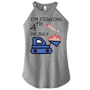 I'm Digging 4th Of July Women's Perfect Tri Rocker Tank