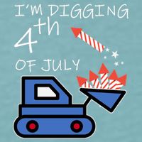I'm Digging 4th Of July Sueded Cloud Jersey T-Shirt