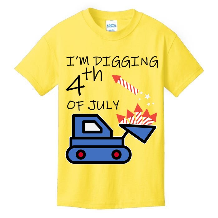 I'm Digging 4th Of July Kids T-Shirt