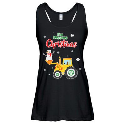 I'm Digging Christmas Ladies Essential Flowy Tank