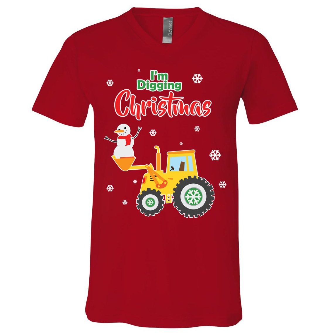 I'm Digging Christmas V-Neck T-Shirt