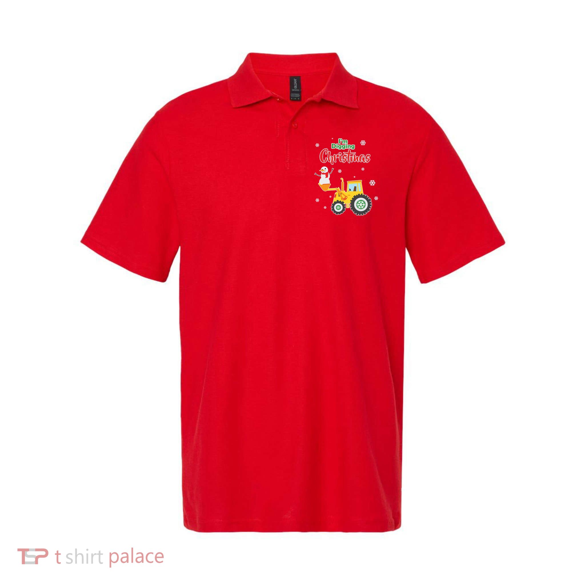 I'm Digging Christmas Softstyle Adult Sport Polo