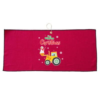 I'm Digging Christmas Large Microfiber Waffle Golf Towel