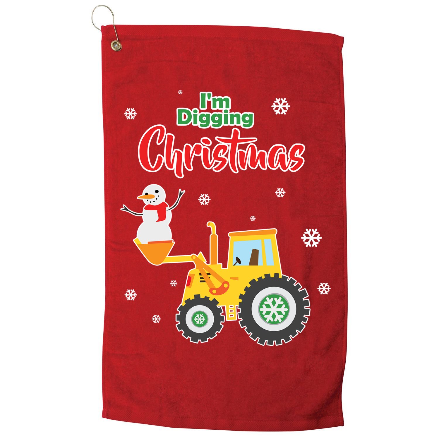 I'm Digging Christmas Golf Towel
