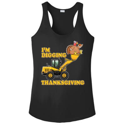 I'm Digging Thanksgiving Ladies PosiCharge Competitor Racerback Tank