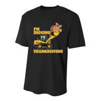 I'm Digging Thanksgiving Youth Performance Sprint T-Shirt