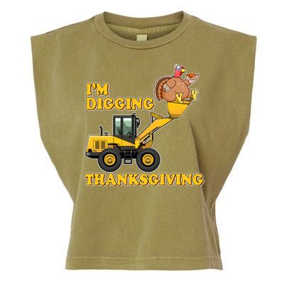 I'm Digging Thanksgiving Garment-Dyed Women's Muscle Tee