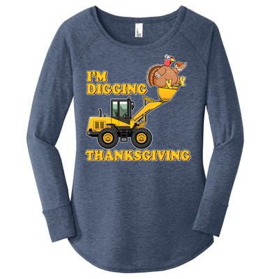 I'm Digging Thanksgiving Women's Perfect Tri Tunic Long Sleeve Shirt