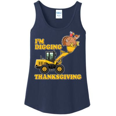 I'm Digging Thanksgiving Ladies Essential Tank