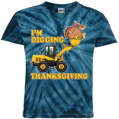 I'm Digging Thanksgiving Kids Tie-Dye T-Shirt