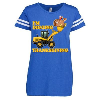 I'm Digging Thanksgiving Enza Ladies Jersey Football T-Shirt