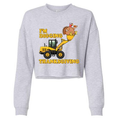 I'm Digging Thanksgiving Cropped Pullover Crew