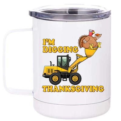 I'm Digging Thanksgiving 12 oz Stainless Steel Tumbler Cup