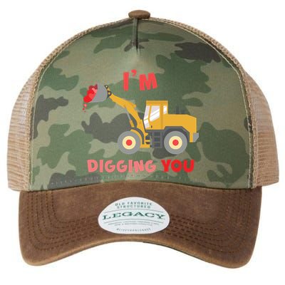 I'm Digging You Tractor Valentine's Day Legacy Tie Dye Trucker Hat