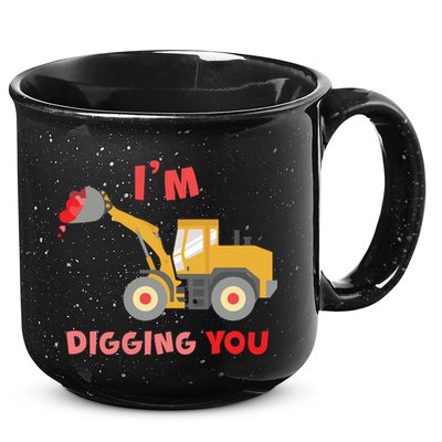 I'm Digging You Tractor Valentine's Day 15oz Campfire Ceramic Mug