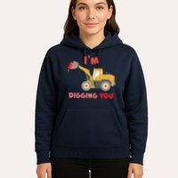 I'm Digging You Tractor Valentine's Day Hoodie