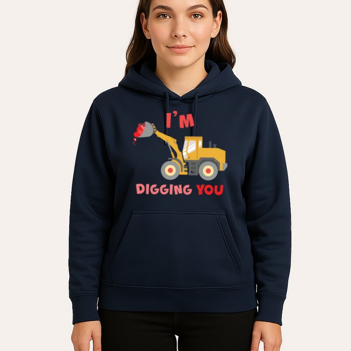 I'm Digging You Tractor Valentine's Day Hoodie