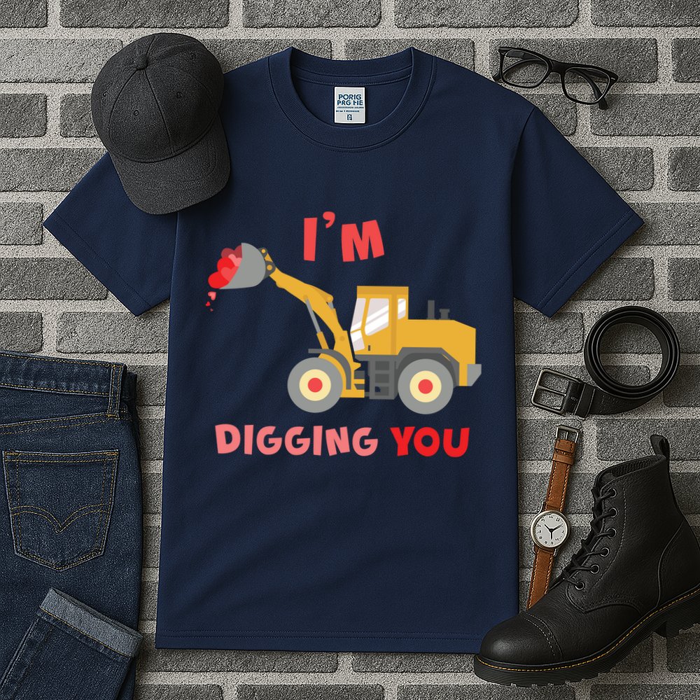 I'm Digging You Tractor Valentine's Day Tall T-Shirt
