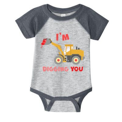 I'm Digging You Tractor Valentine's Day Infant Baby Jersey Bodysuit