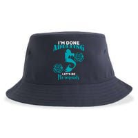 I'm Done Adulting Lets Be Mermaids Sustainable Bucket Hat