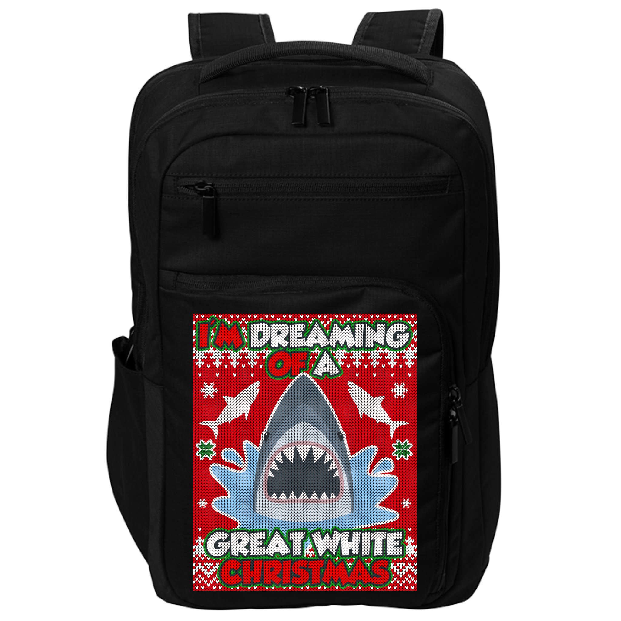 I'm Dreaming Of A Great White Christmas Impact Tech Backpack