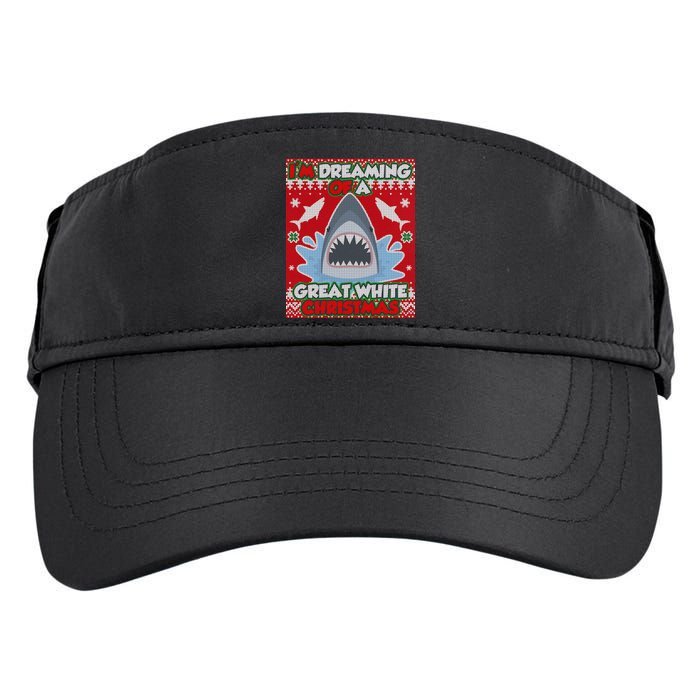 I'm Dreaming Of A Great White Christmas Adult Drive Performance Visor