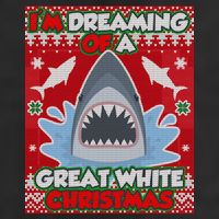 I'm Dreaming Of A Great White Christmas Adult Drive Performance Visor