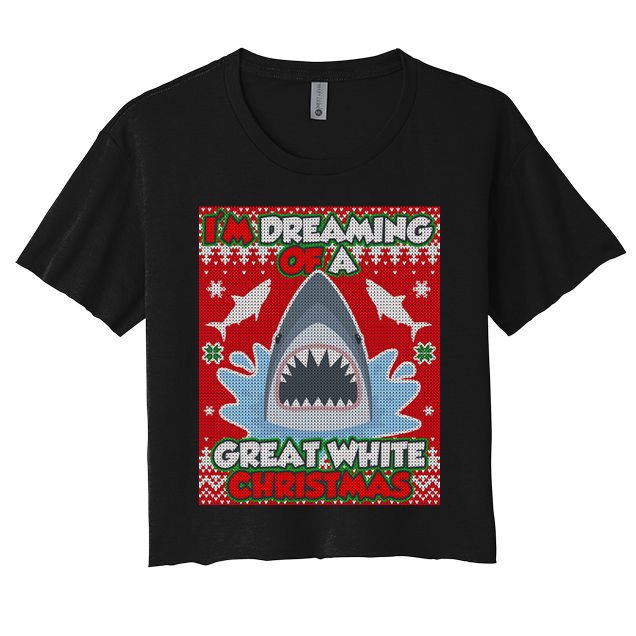 I'm Dreaming Of A Great White Christmas Crop Top