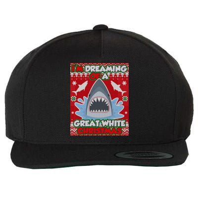 I'm Dreaming Of A Great White Christmas Wool Snapback Cap