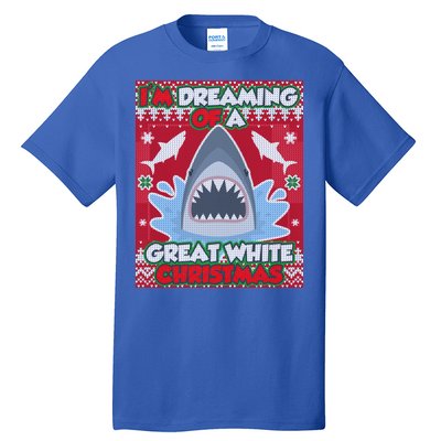 I'm Dreaming Of A Great White Christmas Tall T-Shirt