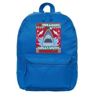 I'm Dreaming Of A Great White Christmas 16 in Basic Backpack