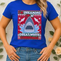 I'm Dreaming Of A Great White Christmas Womens T-Shirt