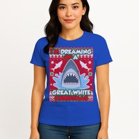 I'm Dreaming Of A Great White Christmas Womens T-Shirt